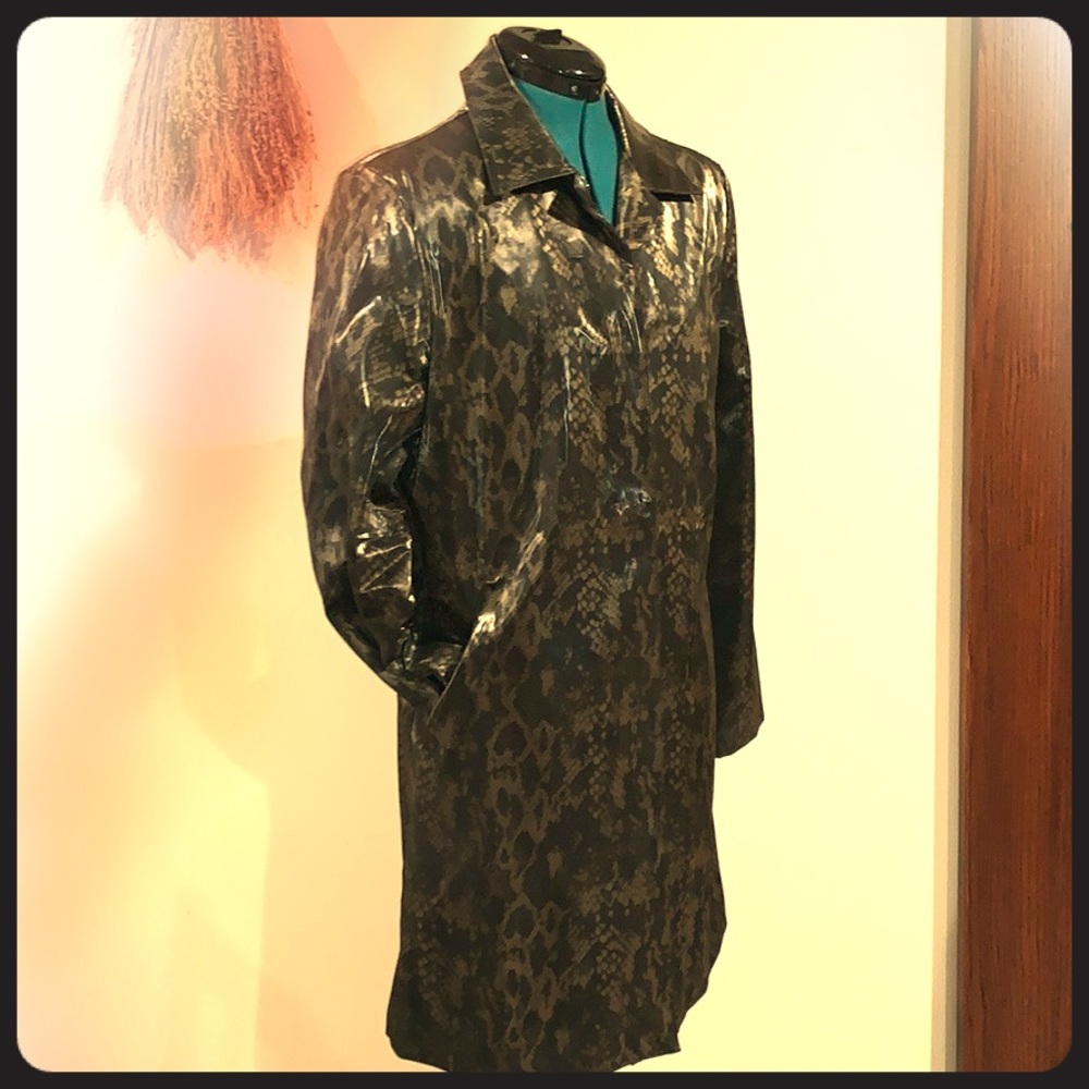Snakeskin trench FU DA NEW YORK medium